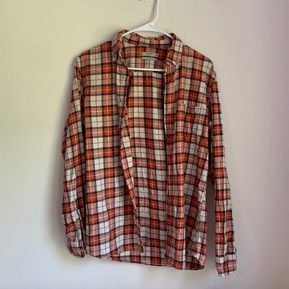 Mens Mango Slim Fit Shirt, USA size: XS